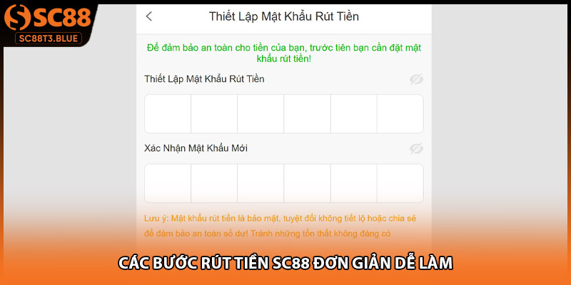 Các bước rút tiền SC88 đơn giản dễ làm